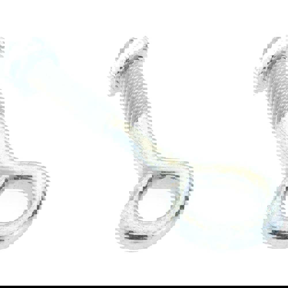 1/4-20, Zinc-Plated Finish, Steel Wire Turned Open Eye Bolt